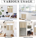 RYB HOME Half Curtain Tiers 36 inch Length, Rod Pocket | Short Blackout Curtains for Small Window,Thermal Insulated,Privacy ,Energy Efficient,W34 x L36,Biscotti Beige,2 Panels - Image 7
