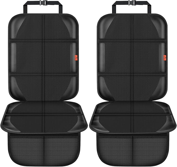 XHYANG Car Seat Protector,Auto Car Seat Protectors Baby Carseat Waterproof Durable 600D Fabric for Child Baby Car Seat Mat Vehicle Pet Cover 2 Storage Pockets (1 Pack) - Image 7