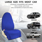 Car Seat Covers 2pcs Waterproof Towel Car Seat Cover Universal Fit for Most Trucks SUV Fitness Athletes Pets Gym and Water Sport，Blue - Image 6