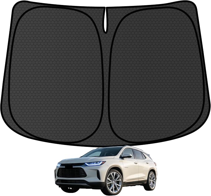 Equinox ev Windshield Sun Shade for ev 2025-2026 (NOT for Equi-nox) Blocks UV Rays Accessories,1:1 Custom Foldable Thickened Wear-Resistant Front Window Sunshade Visor,Keeps Your Car Cooler by Achaltiza