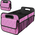 Deosk Car Trunk Organizer for SUV, Car Organizers and Storage with Reinforced Handles, Car Accessories for Women/Men 70L Waterproof Polyester Trunk Organizer(Large, Pink) by Deosk