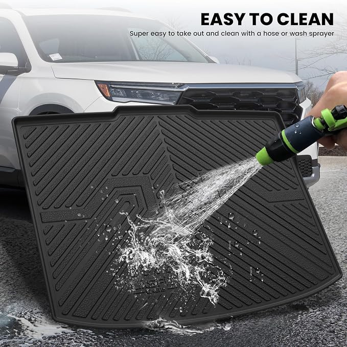 LASFIT Cargo Mat in Lower Position for Honda CR-V 2023-2026(Only Gasoline) | All Weather Custom Fit Anti-Slip Pet Friendly Easy Clean TPE Trunk Mat with Backrest Mat (Not for Hybrid) - Image 6