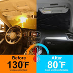 Windshield Sun Shade Umbrella for 2023-2026 Sportage for Kia | Full covered for windshield, Block UV Rays, Heat Reduction, Easy to install, Durable & Fold Up Small - Image 4