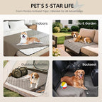 gogobunny Waterproof Blanket for Dogs，Couch Covers for Sectional Sofa | Anti Slip, Hair Resistant, Potty Training Couch Protector, Furniture Covers for Pets, 40x50 Inch Dark Stone - Image 8