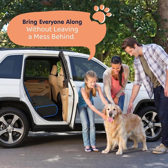Bench Back Seat Cover for Dogs, Rear Dog Car Seat Covers for SUV & Truck | 100% Waterproof, Easy Install & Clean, Secure Non-Slip Fit, Scratch Protection, Universal Fit, Heavy-Duty Materials - Image 8