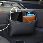 JEYODA Car Seat Side Storage Pocket, Small Organizer,PU Leather Multifunctional Console Side Organizer Bag for Phone, keys, sunglass,wallet,ect (Black) - Image 5