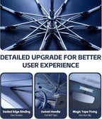 Windshield Sun Shade for Volkswagen Taos 2022-2026 with 360° Rotating Shaft | Custom Fit Umbrella Sunshade for UV Blocking, Interior Heat Protection, Easy Storage, UPF 50+ Cool Windshield Cover - Image 6