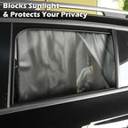 2 Pack Car Window Shades for Side Window with Strong Magnets | Automotive Dual Layer Car Rear Windows Sunshades for Baby Blocks Heat and UV Rays Sun Shade for Most Vehicles - Image 5