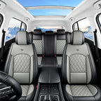 for Subaru Forester 2009-2026 Car Seat Covers, Full Set, Gray | Luxury Full Coverage Leather Seat Protectors, Waterproof Breathable, Non-Slip, Easy to Install, Airbag Compatible, All-Season - Image 2
