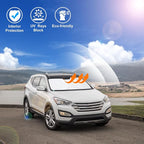 Windshield Sun Shade for 2013-2018 Hyundai Santa Fe Accessories | Full covered, Foldable & Durable, Block UV Rays, Reduce Heat, Easy to install, Keep Car Cooler - Image 6