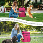 ANILD Dog Travel Bag Backpack, Flight-Ready TSA-Approved Dog Travel Bag with 2 Leak-Proof Food Canisters, 2 Foldable Silicone Bowls, Multi-Compartment Organizer for Hiking, Camping, Dog Mom Essentials - Image 7