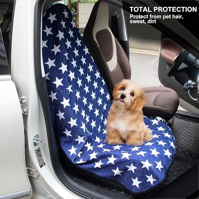 Waterproof Sweating Car Seat Cover for Post Gym Workout, Running, Swimming, Beach and Hiking, Universal Fit Non-Slip Bucket Seat Protector for Cars SUV Trucks, Machine Washable (Star) - Image 5