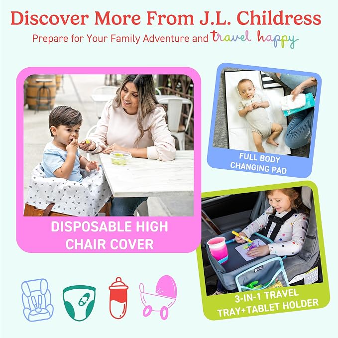 J.L. Childress Padded Backpack Car Seat Travel Bag - Ultimate, Black | Properly protects & fits most infant carriers, car seats & boosters for gate or baggage check to make airport days easier - Image 10