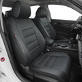 Lolcar Custom Fit Civic Seat Cover Full Set for Honda Civic 4 Door Sedan-Only (2022 2023 2024 EX)&(2025-2026 Sport),5-Seats Full Set,Leather Seat Protector (Black) by LOLCAR