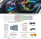 Acrylic Interior Car LED Strip Lights, Dreamcolor 10-in-1 Car Ambient Lighting Kit, with APP Control, 622 LED Fiber Optic Strip Lights for Cars, Supports Neon Sync with Music DIY Mode - Image 3