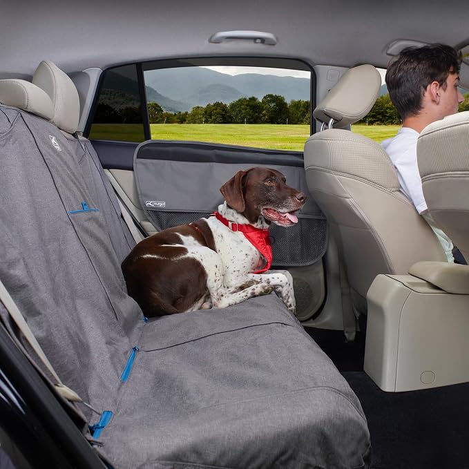 Kurgo Rover Car Door Guard, Charcoal | Protects Doors from Claws & Dirty Paws, Water & Stain Resistant, Adjustable, Easy to Clean/Install, Includes Storage Pockets - Image 5