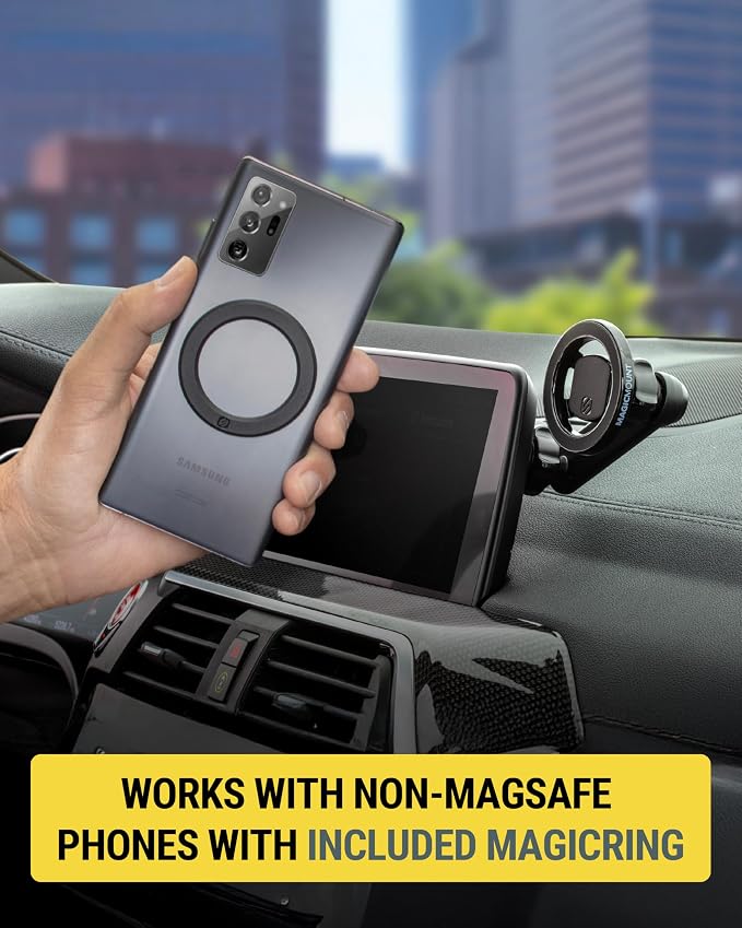 Scosche MagicMount MS 5-in-1 MagSafe Phone Mount for Car Vent, Dashboard and Back of Display for Floating Screens, Hands Free Magnetic Cell Phone Holder Compatible with iPhone 17 16 15 14 13 12 - Image 5