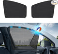 Aokway Car Side Window Sunshades, Driver Car Window Screen Mesh, Universal Fit for Camping and UV Protection (Black, Front Side 2pcs) by aokway