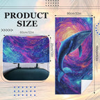2 Pack Car Towel Seat Covers with Storage Bag, Multifunctional Towel for Gym Outdoor Sport, Picnic, Beach, Pet Dog Travel,Non-Slip Washable Car Seat Protector (Starry Whale) - Image 5
