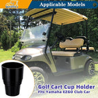 Golf Cart Cup Holder Insert Adapter Replacement fits Club Car EZGO Yamaha Golf Cart, for Placing and Securing 16.4 oz Portable Propane Gas Bottle or Drink Water Glass, (1Pcs, Black) - Image 2