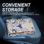 Sweat Towel Car Seat Cover Protector Front Seats for Gym Workout, Running, Swimming, Beach and Hiking, Waterproof Universal Seat Cover for Car, Trucks, Van & SUV (2, Leopard Head, Front) - Image 5