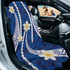 SEANATIVE Car Seat Towel Covers with Storage Bag Seat Post Workout Sweat Washable Cover for Car Towel for Dog Pet Workout Outdoor Sport Activities, Polynesian Plumeria Print - Image 2