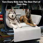 SUV Cargo Liner for Dog, Orthopedic SUV Dog Bed for Truck, Medium | Waterproof-coated 2-inch foam 6-inch side bolsters, bumper flap, storage pocket, non-slip backing for SUVs,25 x 30 in - Image 9