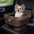 Pet Gear Booster Seat for Dogs/Cats, 16 Inch, Animal Print | Removable Washable Comfort Pillow + Liner, Safety Tethers Included, Installs in Seconds, No Tools Required by PetGear