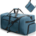 80L EXTRA LARGE Duffle Bag for Travel, 26" Foldable Travel Duffel Bag with Shoe Compartment for Men Women, Waterproof & Tear Resistant (Light Blue, EXTRA LARGE, 80L) by Urtala