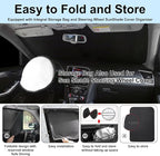 TINGLU Window Shades for Nissan Rogue Sport(Not for Rogue) 2017-2024 8PCS Accessories Car Side Full Windows Rear Triangular Windshield Sun Shade Sun UV Rays & Privacy Protection for Camping,Napping - Image 5