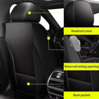 IKABEVEM Car Seat Covers for Mazda Mazda 6 2010-2021 Full Set(5 Seats) | Luxury Fuax Leather, Waterproof, Airbag Compatible, Easy to Install, Scratch‑Resistant Seat Protection, Black - Image 3