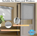 Persilux Light Filtering Roller Shades for Window Blinds,Cordless,Linen Fabric,Thermal Insulated Fabric UV Protection Shades for Home,Office,Bedroom,Door,Light Filtering-Grey,17" W X 64" H - Image 3