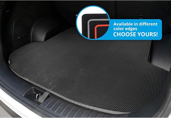 CLIM ART Cargo Liner for Hyundai Santa Fe 2019-2020 Custom Fit Trunk Mat, with Honeycomb Dirtproof & Waterproof Technology - All-Climate, Heavy Duty, Anti-Slip Cargo Liner, Luggage - FL01119038 - Image 3