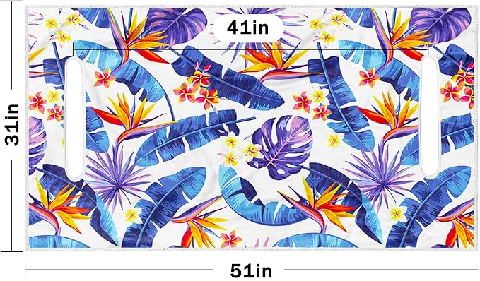 ENYORSE Golf Cart Seat Covers, Tropical Floral Seat Towel Blanket, Soft Breathable Microfiber, Keeps Seats Cool & Comfortable, 51”x31”, Fits 2 & 4 Passenger EZGO, Yamaha,Club Car Carts - Image 5