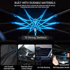 Car Windshield Sun Shade Umbrella for Nissan Rogue 2014-2020 | 2026 Upgraded,Custom-Fit Umbrella Sunshade,Easy Install,UV Protection & Heat Reflective,Keep Interior Cooler with Storage Bag - Image 5
