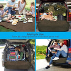 SUV Cargo Liner for Dogs - Water Resistant Trunk Cover for Midsize SUVs | Pet Cargo Cover with Bumper Flap Protector, Non-Slip Car Trunk Mat, Dog Car Seat Cover Prevents Scratches Pet Hair Mud Dirt - Image 6