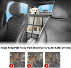 Dog Car Net Barrier Double Layer Mesh with Zipper Organizer Storage | Cars Seat Divider for Pet with Adjusting Rope and Hook Breathable Dogs Travel Accessory Universal Fit for SUV Sedan Truck - Image 4