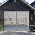 Garage Door Screen, Sunmoxia 9x7Ft Magnetic Heavy Duty Garage Door Curtain with 4 Strapping Tapes - Durable Breathable Anti-Tear Mesh Patio Porch Privacy Curtain (Silver) by Sunmoxia