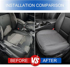 1 Pack Gray Ventilated Bottom Car Seat Cover | 3D Air Mesh, PU Leather, Breathable, Front, with Storage pocket, Universal Fit for Car Truck SUV, Easy to Install - Image 6