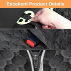 Mancro Dog Car Seat Cover for Back Seat, Waterproof Dog Hammock for Car | 600D Heavy Duty, Scratch-Resistant Back Seat Pet Cover for Dogs with PVE Nonslip Underside, Fits for Sedan, Trucks and SUVs - Image 9