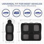 Skechers Memory Foam Car Seat Covers,Thick Cool Touch Fabric Seat Covers,Seat Cover Full Sets Airbag Compatible,Automotive Comfort Protection for Most Cars,Vans,Trucks,SUV,Grey - Image 6