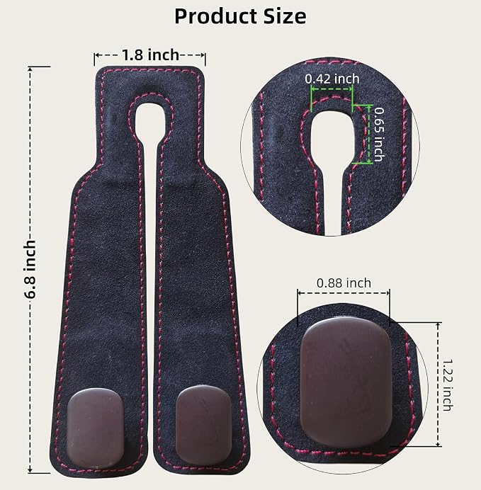 GoldenLife Headrest Hooks for Car, 2 Pack Premium Car Bag Hooks | Secure Heavy-Duty, Elegant & Universal Fit Car Hooks for Purses Handbags Grocery & Backpacks (Black) - Image 6
