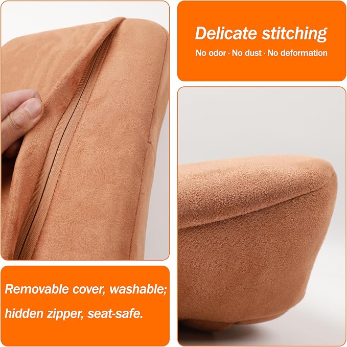 Lumbar Support Pillow,Back Pain Relief Cushion,fits tightly around the waist,Memory Foam,Skin-friendly Suede Fabric,fit Car Drive,Office chair,Rest seat,Improve Posture,Portable,15.5''Lx 8.7''H - Image 7