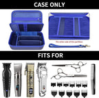Barber Case for Hair Clippers, for Wahl, for Ufree and for Andis, Case Only | Trimmer Tools Storage Organizer, Easy-Clean PU Interior, for Barbers/Stylists/Pet Groomers, Travel/Home/Salon Use, Blue - Image 2
