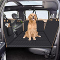 Dog Car Seat Cover for Back Seat, Dog Car Bed Cover with Strong Hard Bottom, Back Seat Extender Hammock for Cars SUV Truck,4 Panels Black Large Size by Lekespring