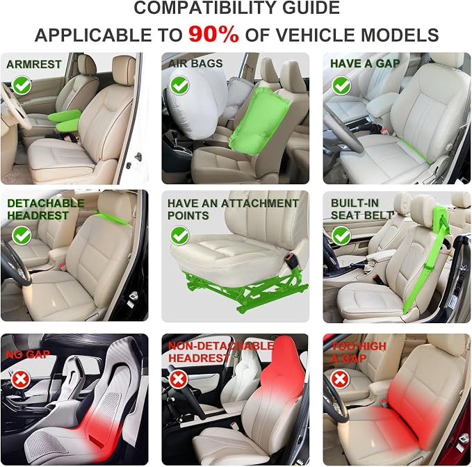 BOPUOVRE Linen Front Car Seat Covers Breathable Fabric | Car Seat Protector Universal Fit Cars Vans SUVs Trucks 2 Units Pink - Image 7