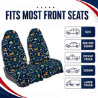 Car Seat Towel Cover 2 Pack for Front Seats, Sweat Absorbent Car Seat Protector with Non-Slip Backing, Waterproof Towel Car Seat Covers for Runners, Gym, Swimming, Beach, Dog Runner Trail - Image 6