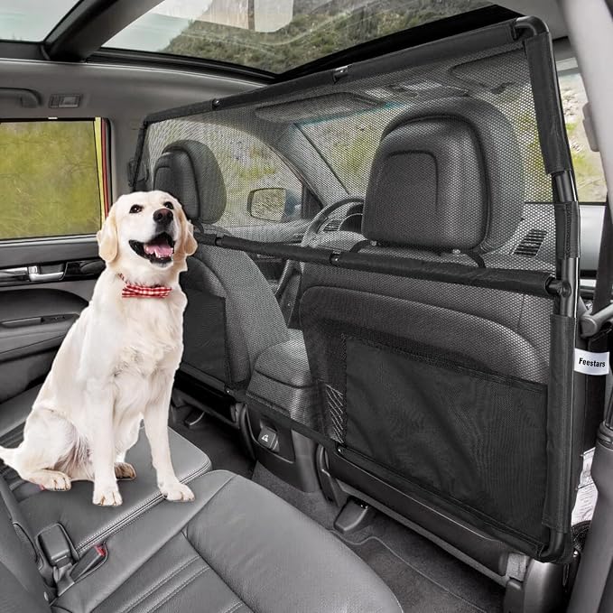 Dog Barrier for SUV Truck, 56" Car Divider Pet Gate - Image 5