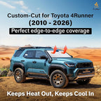 EcoNour Windshield Sunshade for Toyota 4Runner 2010-2023 2024 2025 2026 | SR5, Trail, TRD (Off-Road, Premium, Pro) Limited, Front Window Sun Shade Cover, UV Heat Blocker & Protector, Car Accessories - Image 2