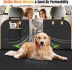 Dog Car Seat Cover for Back Seat, Dog Car Bed Cover with Strong Hard Bottom, Back Seat Extender Hammock for Cars SUV Truck,4 Panels Black Large Size - Image 5